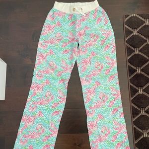 Lilly Pulitzer Girls Lobstah Roll Linen Beach Pants